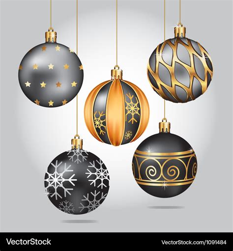 christmas ornaments black and gold|black christmas ornaments for sale.